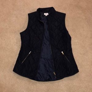 Quilted puffer vest crown and ivy